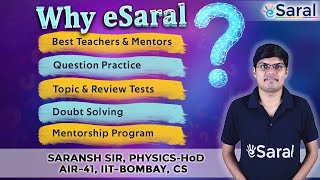 What is eSaral? Why You Should Opt eSaral for Your JEE, NEET, Class 9 & 10 Preparation?