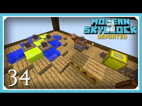 Modern Skyblock 3 Departed | Industrial Apiary & Ectoplasm! | E34 Modern Skyblock 3 Gated