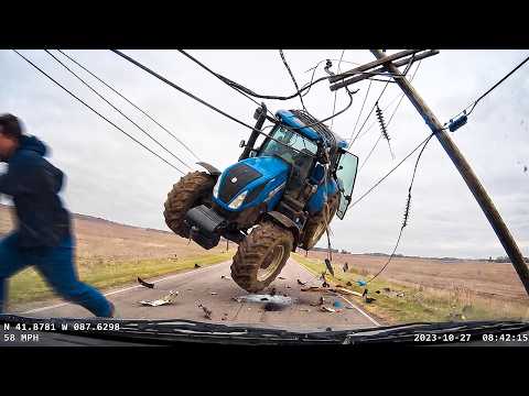 Фейлы с Тракторами | Нелепые Ошибки с Сельхозтехникой, Снятые на Камеру