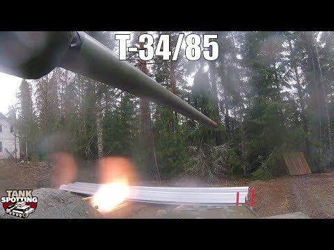 T-34/85 Combat Show #1 SHORT - HULL CAM - Parola Kevätsawutus 2018