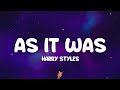 Harry Styles - As It Was (Lyrics)