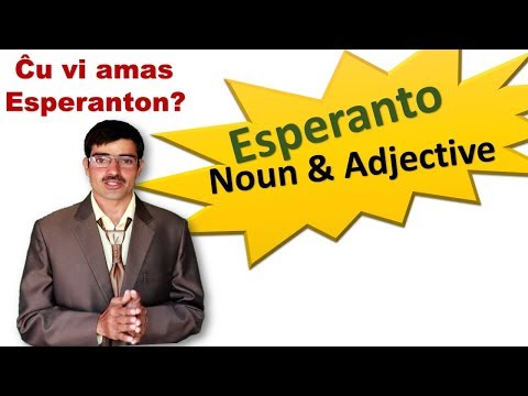 Learn Esperanto Nouns & Adjective