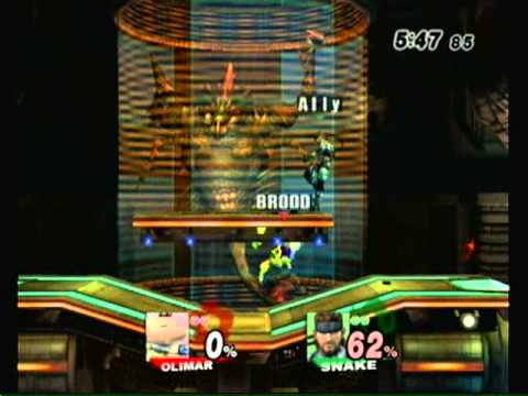 Apex 2010 Ally (Snake) vs. Brood (Olimar) 2 - SSBB