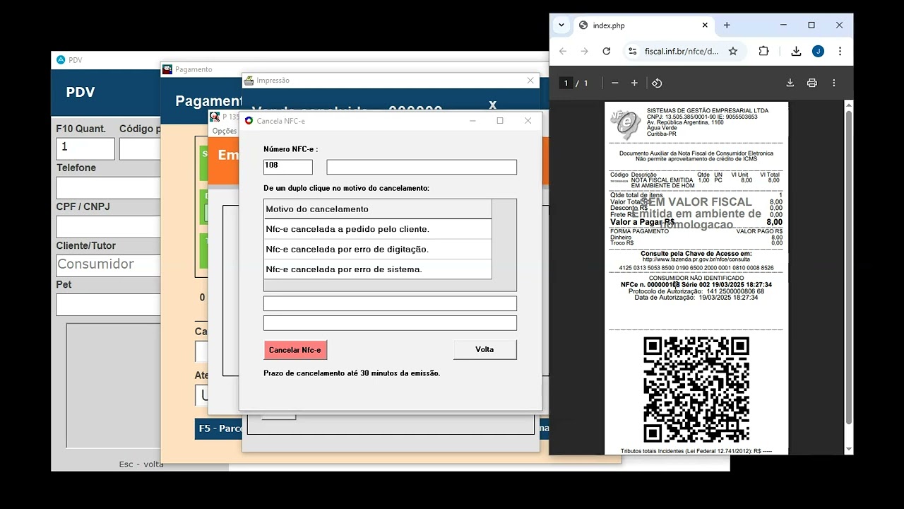 Emitindo o NFC-e com o sistema Gestor