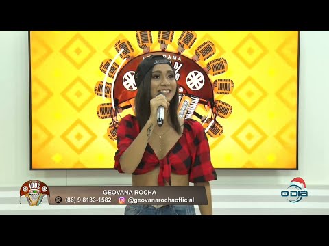 Geovana Rocha se apresenta no Programa 100% Forró