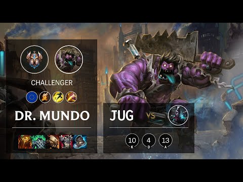 Dr. Mundo Jungle vs Ekko - EUW Challenger Patch 10.25b