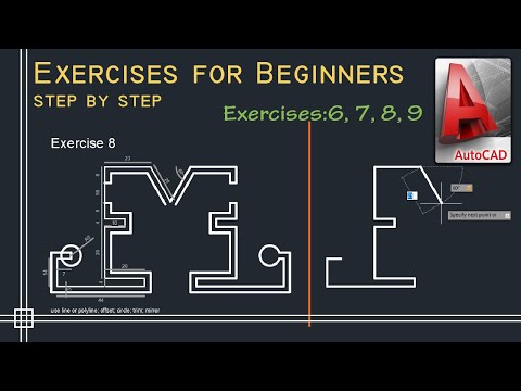 AutoCAD Complete tutorial for Beginners Learn to use Autocad in 60 minutes Part 1