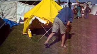 Pop up Yurt demo from the inventor