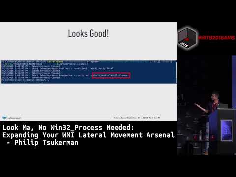 #HITB2018AMS D2T1 - Expanding Your WMI Lateral Movement Arsenal - Philip Tsukerman