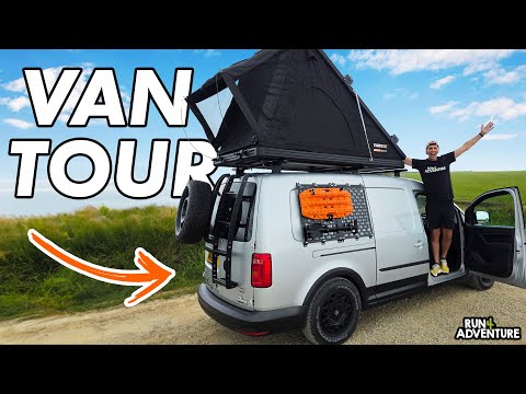 EPIC VAN TOUR! Our ultimate micro camper dream build | Adventure Bus 3.0 | VW Caddy Maxi conversion