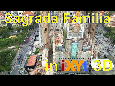 Sagrada Família, Barcelona, Catalonia in iXYt 3D side-by-side video for VR