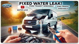 🚐 How We Stopped Water Leaking from the Windshield Into the Engine Bay of Our 2021 Ford Transit! 💧🛠️