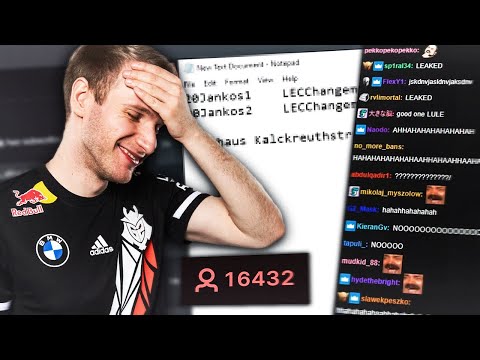 I JUST LEAKED MY LOL ACCOUNT PASSWORD ON STREAM 😳 | G2 JANKOS