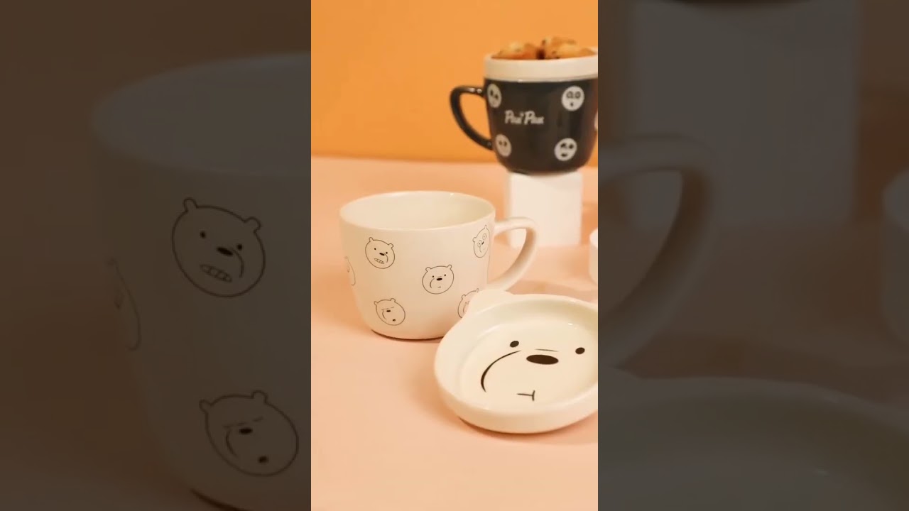 Cute cups featuring We Bare Bears 🐻🐼🐻#minisoaustralia #webarebears