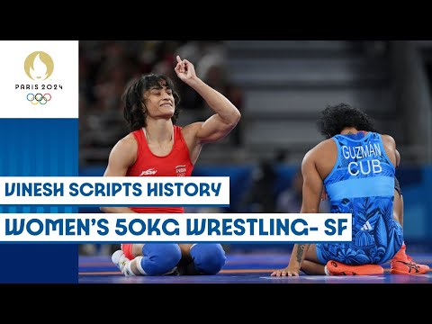 🇮🇳 Vinesh storms in women's wrestling freestyle 50kg final | Paris 2024 highlights