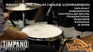 ULTIMATE Remo Snare Drum Heads Comparison - Timpano Percussion