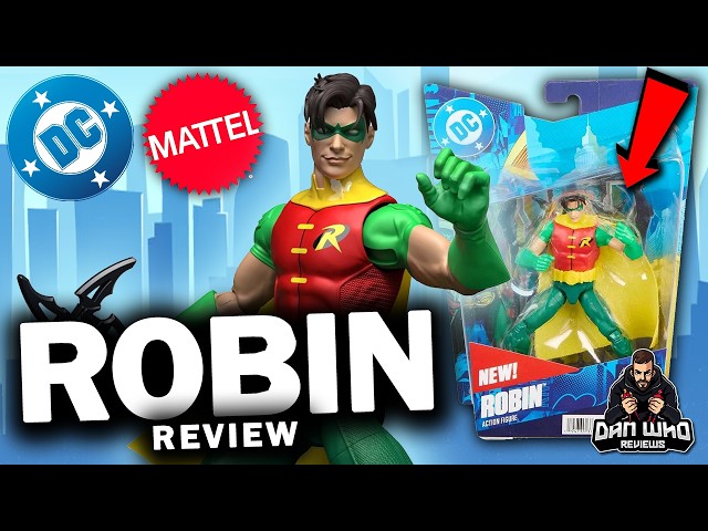 Vídeo relacionado con Mattel DC Premier Figura de acción de Robin de la Serie 1 de 16,5 cm, diseño detallado de superhéroe, 22 articulaciones, Capa de Tela, Soporte para Armas y Accesorios, JMD96