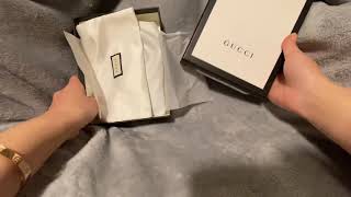 gucci marmont card lanyard unboxing
