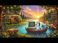 Bluey Stitch Summer Camp Day Classroom Lofi Beats Music For Study Work Peaceful Sunset Vibes