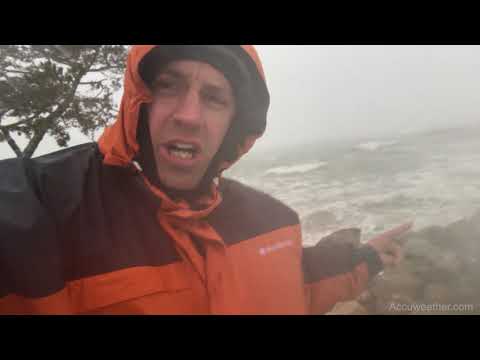 Intense Nor'easter with damaging winds, coastal flooding in Plymouth, MA