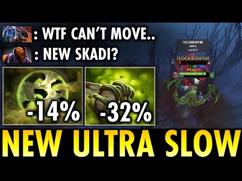 NEW MINI SKADI 7.28!! PUDGE WITH NEW ULTRA SLOW COMBO | GENIUS PUDGE