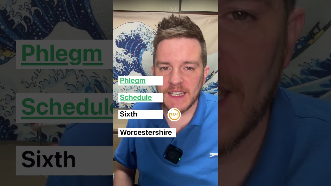 Difficult English Pronunciation Part 1