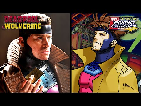 Gambit Comparison - Marvel vs Capcom Fighting Collection / Deadpool