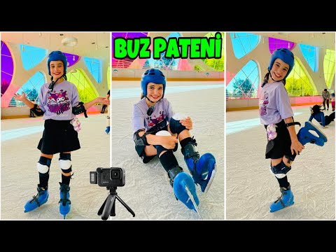 ELİF SİNEM TÜM GÜN BUZ PATENİ VLOG !! BUZ PATENİ İLK DENEYİMİ !! NELER YAPTIK ??