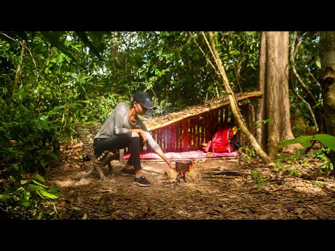 Summer Camp Build Tiny House Buschcraft Survival Living Outdoors Overnight