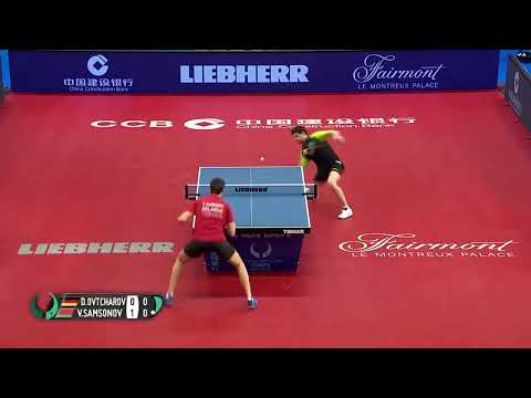 Great Point by Dimitrij Ovtcharov Againts Samsonov Vladimir in Slow Mo
