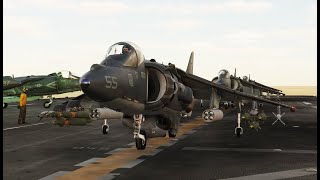 DCS AV-8B Harrier, Sky Warrior Campaign, Mission 01 "First Strike" full one take.