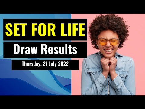 Set for Life Lotto draw results from Thursday, 21 July 2022