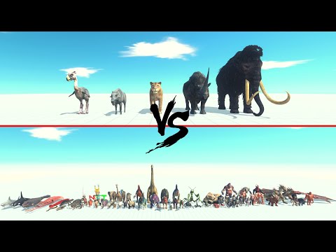 Prehistoric Mammals Vs All Units ARBS | Animal Revolt Battle Simulator