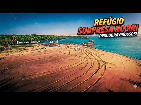 PÍER GROSSOS RN, Travessia Grossos x Areia Branca RN: Imagens Lindas de Drone!