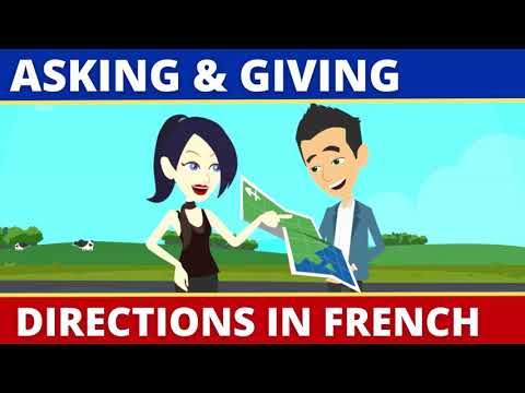 Asking and Giving Directions in French Les Directions en Francais Dialogue  et Conversation
