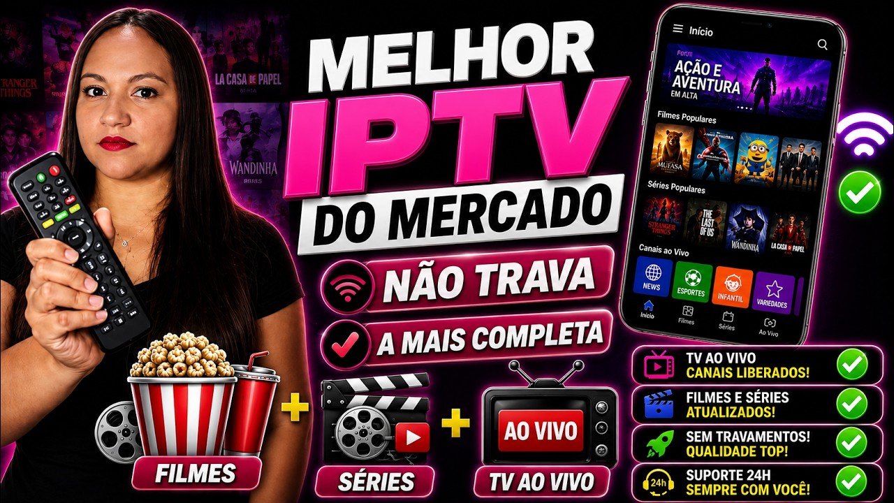 🔥 MELHOR IPTV DO MERCADO 2026: Testei e Veja Qual Vale a Pena!