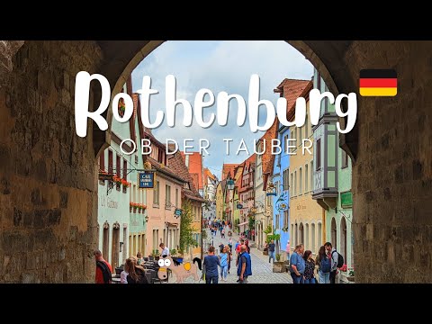 Rothenburg ob der Tauber em 6 minutos | O festival histórico | Lugar imperdível na Alemanha [4K]