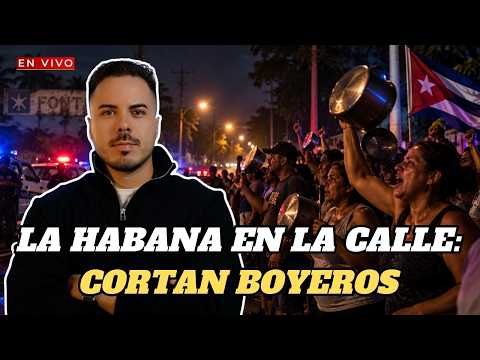 🔴La Habana caliente: Cubanos bloquean Boyeros, saquean un camión de aceite y la crisis toca fondo