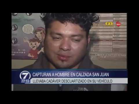 Capturan a hombre que llevaba cadáver descuartizado en su automóvil