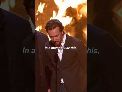 Edward Norton EPIC Speech while receiving an award for 'Fight Club'