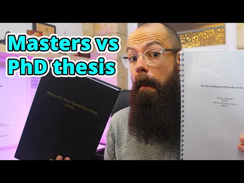 The Simplest Breakdown: Masters and PhD Theses