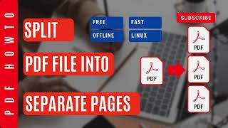 How to split PDF source file into separate PDF files in Linux #pdf #pdfseparate #pdfhowto #adobepdf