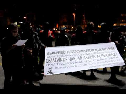 Vegan Aksiyon - Vegan anarşist tutsak Osman Evcan ile dayanışma (26 Şubat 2016)