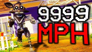 FNAF but Ignited Foxy runs at 9999MPH in Hello Neighbor