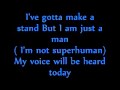 Skillet- Hero (lyrics) Skillet- Hero (lyrics)