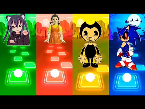 Sonic vs Pikachu vs Siren Head vs Among Us - Tiles Hop EDM Rush