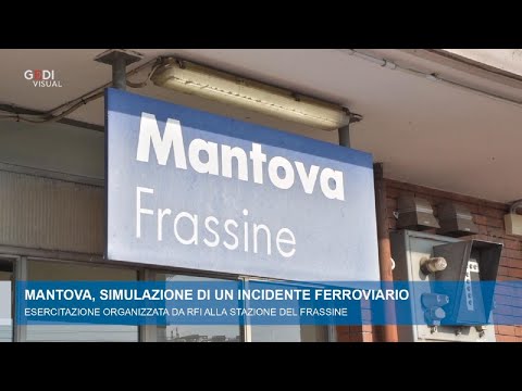 Mantova, prove di incidente ferroviario