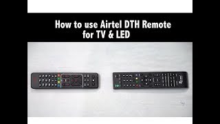 How To Sync Airtel DTH Remote With Any Tv & Led Remote