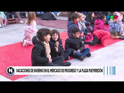Vacaciones de invierno en el Mercado Progreso y la Plaza Pueyrredón