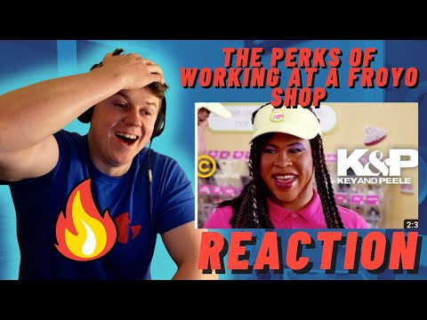 Key & Peele - The Perks of Working at a Froyo Shop ((IRISH MAN REACTION!!))